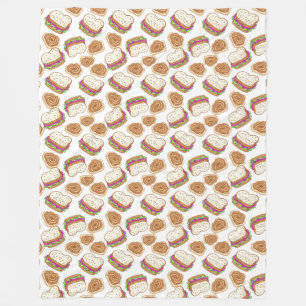 sandwich patterns fleece blanket