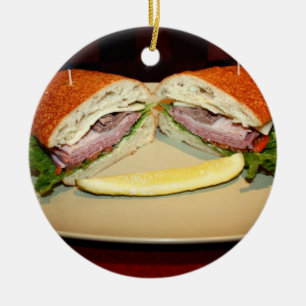 Sandwich Smile Ceramic Tree Decoration
