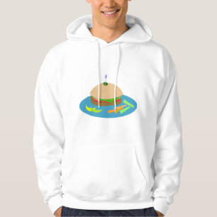 Sandwich with Veggie Sides Fun Food  Hoodie