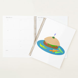Sandwich with Veggie Sides Fun Food Planner