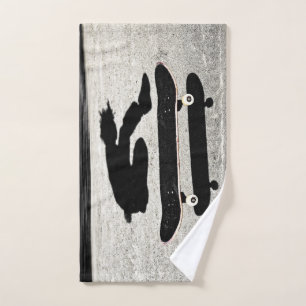 sandwiched skateboard hand towel