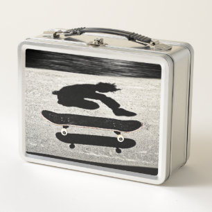 sandwiched skateboard metal lunch box
