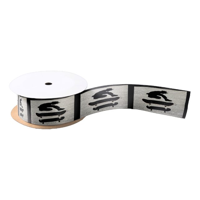 sandwiched skateboard satin ribbon (Spool)