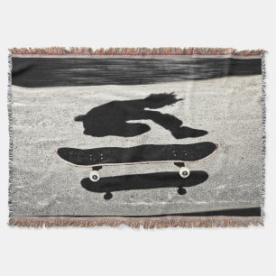 sandwiched skateboard throw blanket