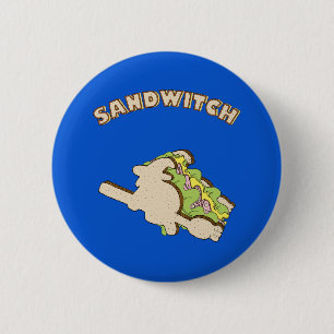 Sandwitch 6 Cm Round Badge