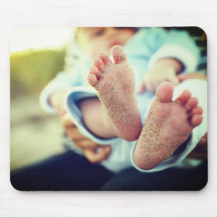 Sandy Baby Feet Mouse Pad