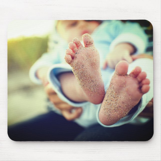Sandy Baby Feet Mouse Pad (Front)