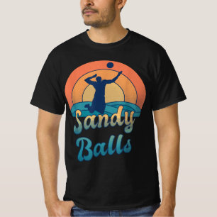 Sandy Balls for a Beach Volleyball Player T-Shirt