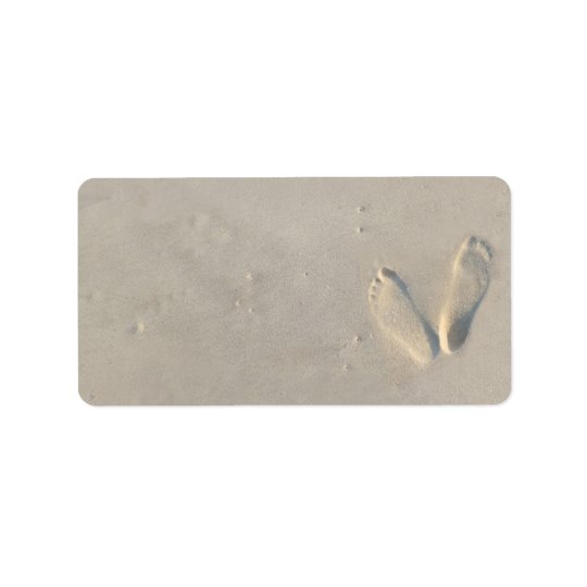 SANDY BEACH Bar Bat Mitzvah Return Address Label