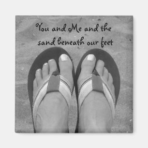 Sandy Beach Beneath our Feet Magnet