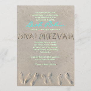 SANDY BEACH BNAI Mitzvah Invitation