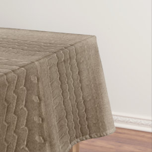 Sandy Beach Car Tire Trace Golden Tablecloth