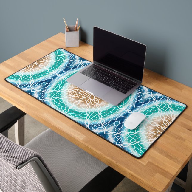 Sandy Beach Colours Mandala Desk Mat (Office 2)
