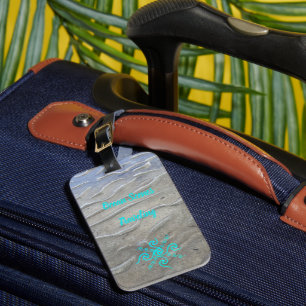 Sandy Beach Luggage Tag