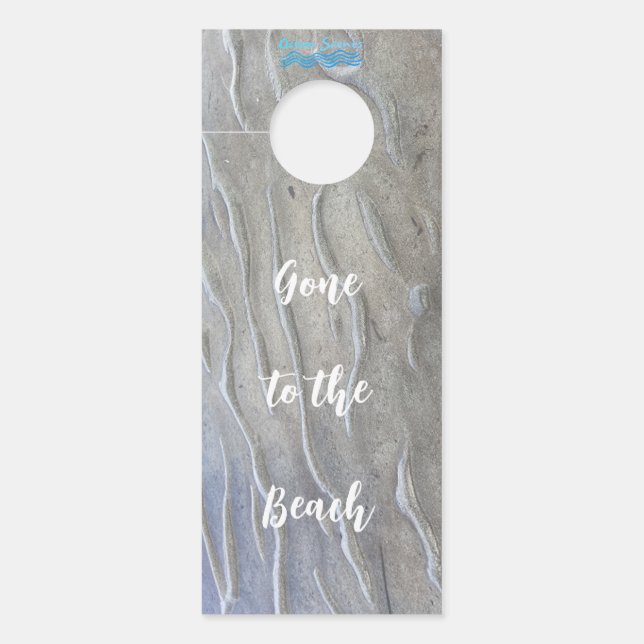Sandy Beach personalized Door Hanger (Front)