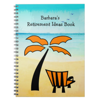 Sandy Beach Retirement Ideas Notebook