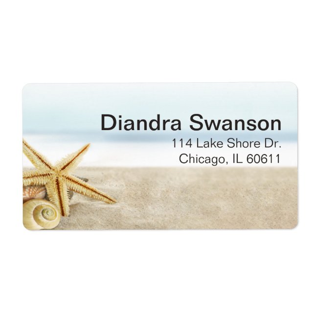 Sandy Beach Starfish Seashells (Front)