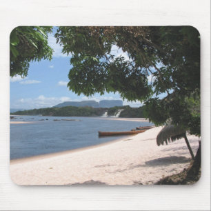Sandy Beach Venezuela Jungle Landscape Mouse Pad