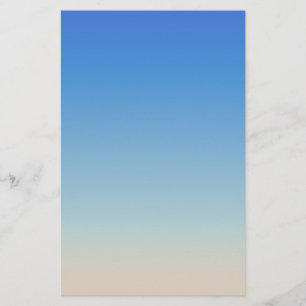 Sandy beach watercolor stationery