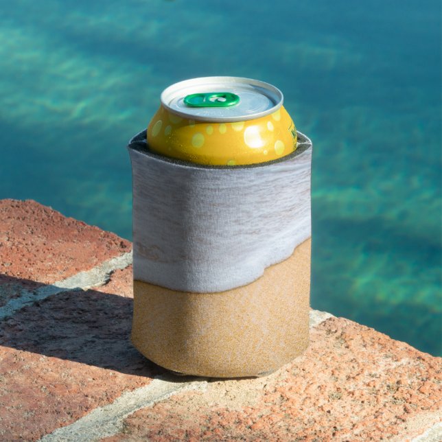 Sandy Beach with Foamy Surf Can Cooler (In Situ Pool)