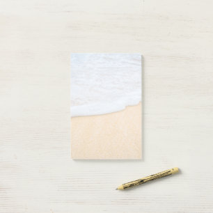 Sandy Beach with Foamy Surf Post-it Notes