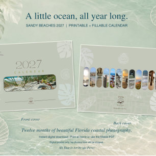 Sandy Beaches 2027 Calendar
