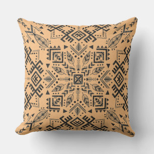Sandy Beige Mandala Pillow