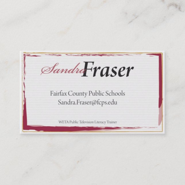 Sandy Business Card (Front)