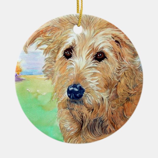 Sandy Ceramic Ornament (Front)