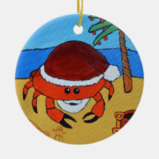 Sandy Claws by Joel Anderson Ceramic Tree Decoration