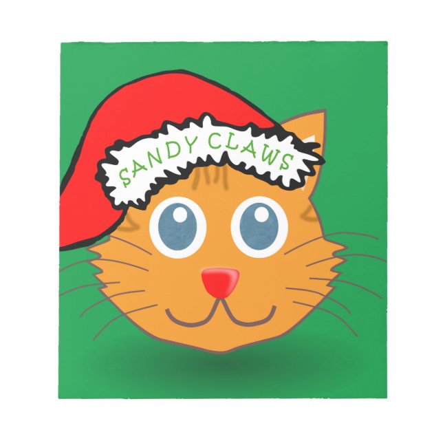 Sandy Claws Notepad (Front)