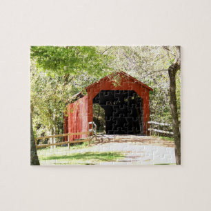 Sandy Creek Covered Bridge Jigsaw Puzzle