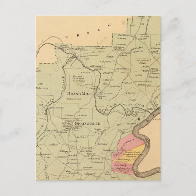 Sandy Creek Township Postcard (Front)