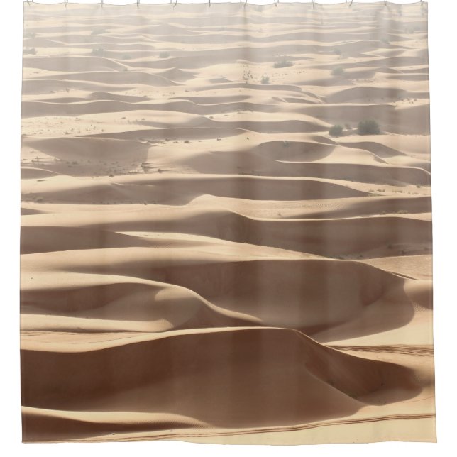 Sandy Desert Road Dunes Shower Curtain (Front)