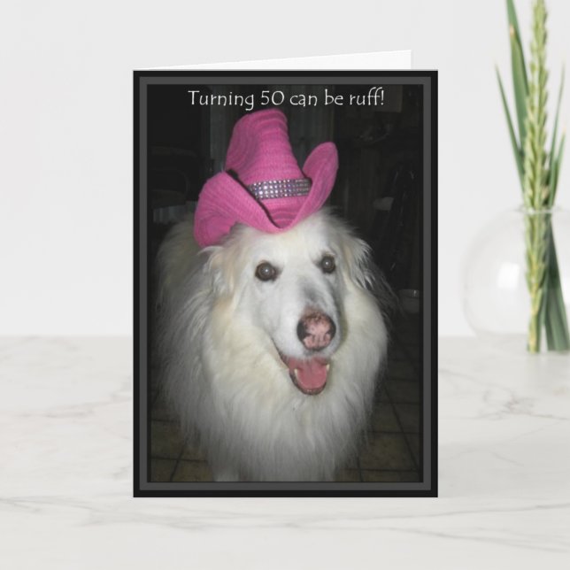 *Sandy Dog- 50th Birthday Card (Front)