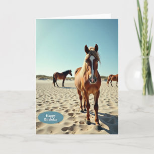 Sandy Equine Birthday Card