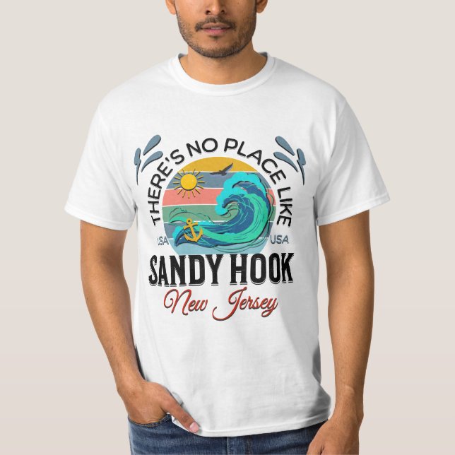 Sandy Hook Beach, New Jersey T-Shirt (Front)