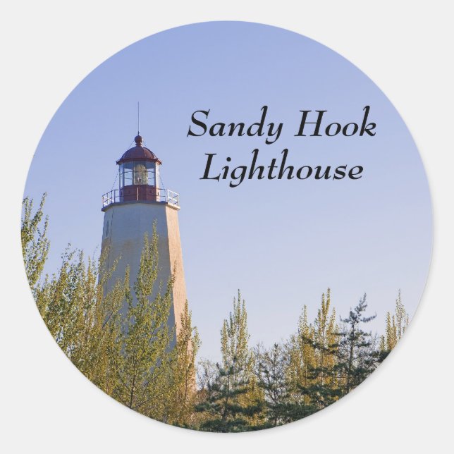 Sandy Hook III Lighthouse Sticker (Front)