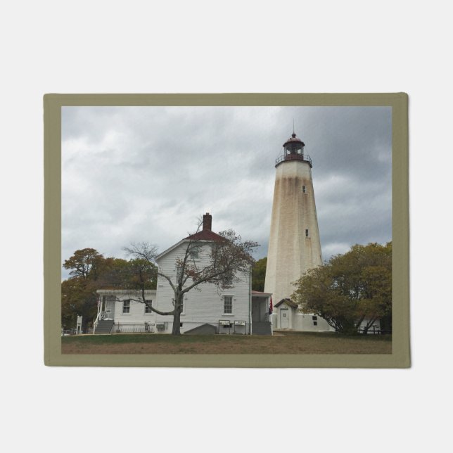 Sandy Hook Lighthouse Doormat (Front)