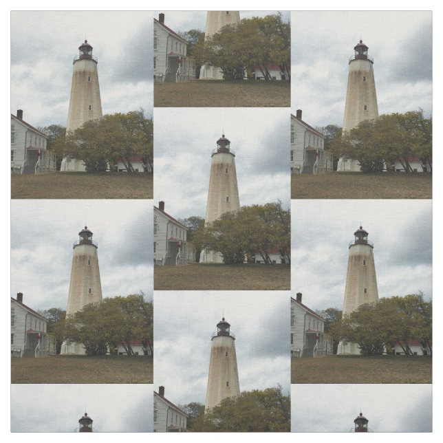 Sandy Hook Lighthouse Fabric (Swatch)