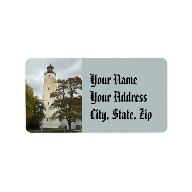 Sandy Hook Lighthouse Label (Front)