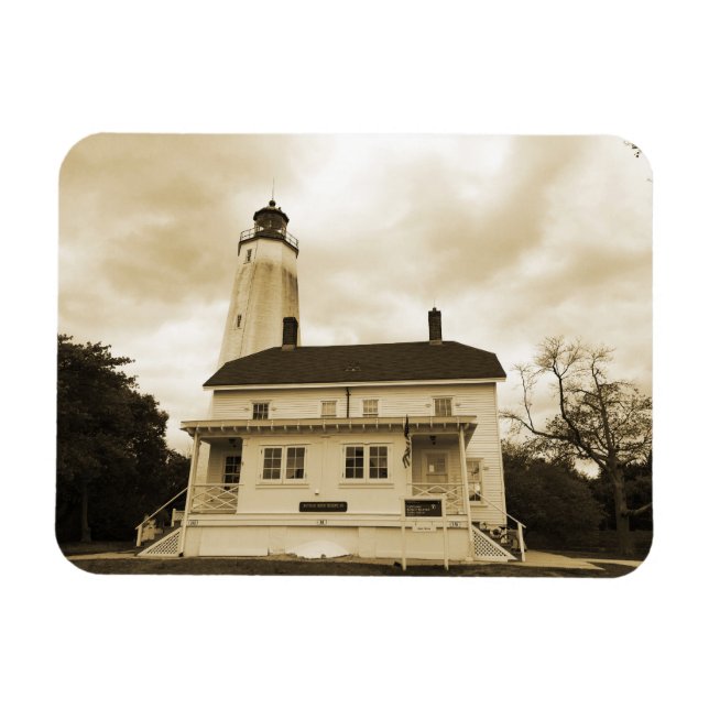 Sandy Hook Lighthouse Magnet (Horizontal)