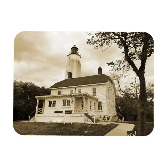 Sandy Hook Lighthouse Magnet (Horizontal)