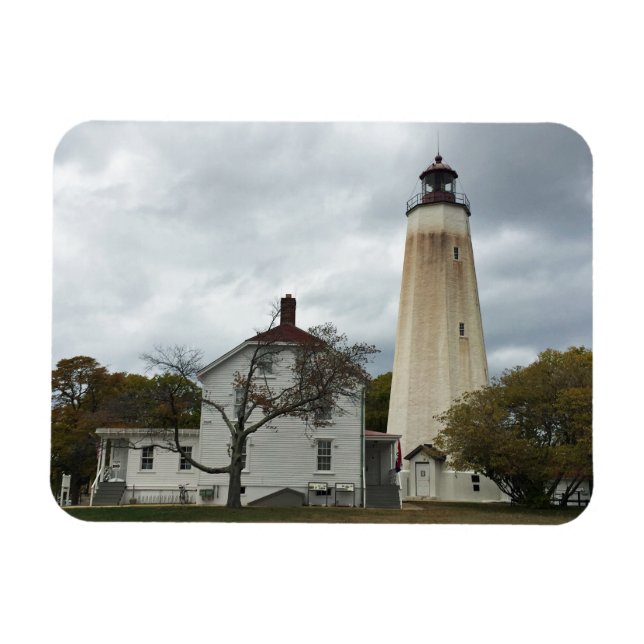Sandy Hook Lighthouse Magnet (Horizontal)