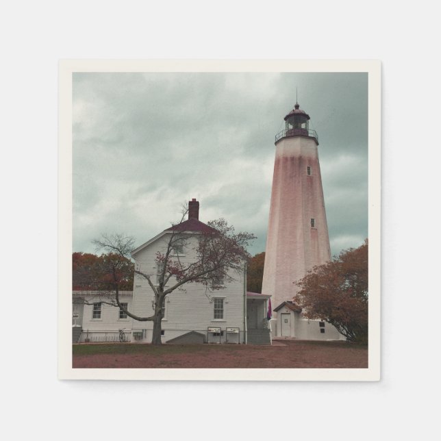Sandy Hook Lighthouse Napkin (Front)