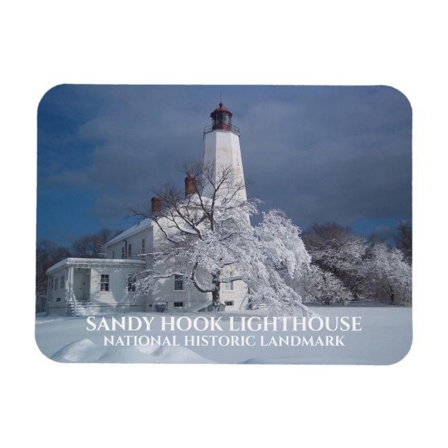 Sandy Hook Lighthouse National Historic Landmark Magnet (Horizontal)
