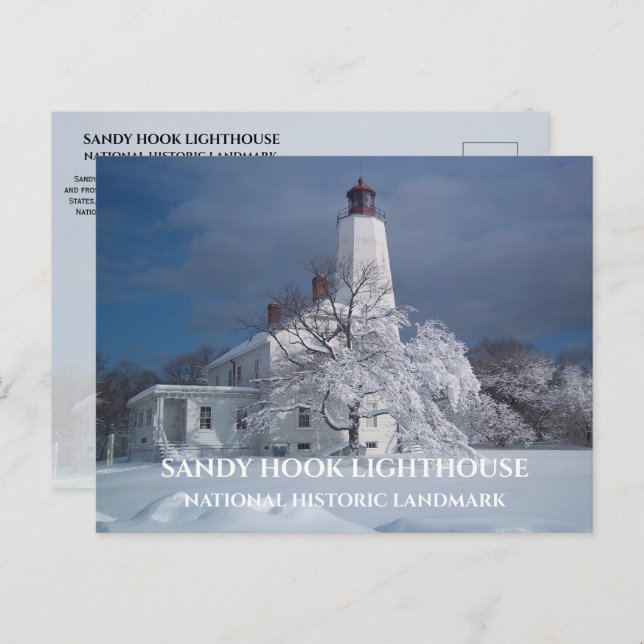 Sandy Hook Lighthouse National Historic Landmark Postcard (Front/Back)