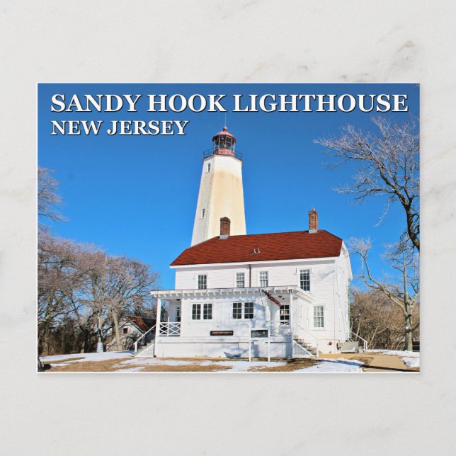 Sandy Hook Lighthouse, New Jersey Postcard (Front)