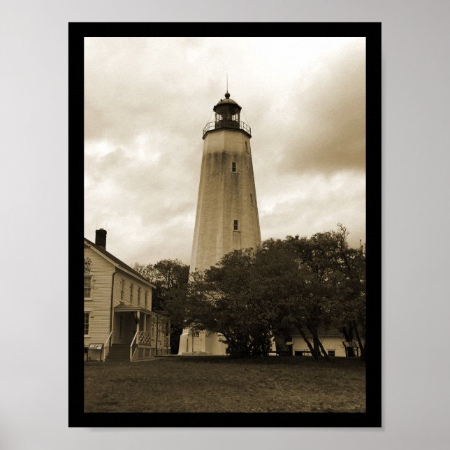 Sandy Hook Lighthouse Poster (Front)