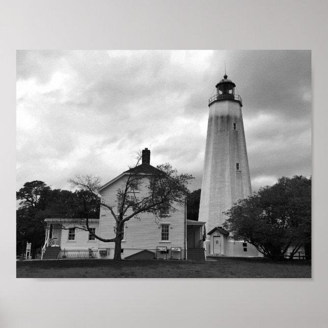 Sandy Hook Lighthouse Poster (Front)
